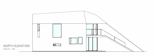 Zarys architektury domu Tokio Asymetryczny zarys architektury domu w Tokio