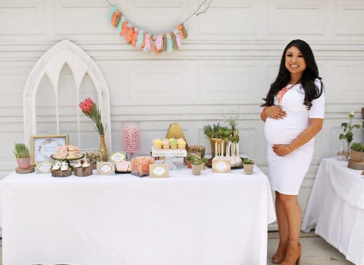 dekoracja na baby shower tinker tassel girlanda w stylu boho diy