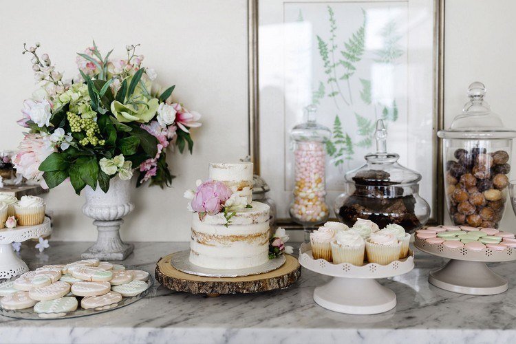 Baby Party Cake Nagie Ciasto Babeczki Ciasteczka Pastelowe Kolory