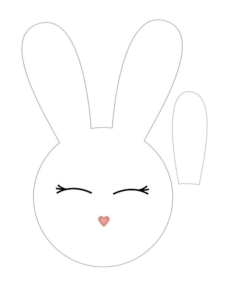 szablony rzemieślnicze easter bunny ładny szablon papieru