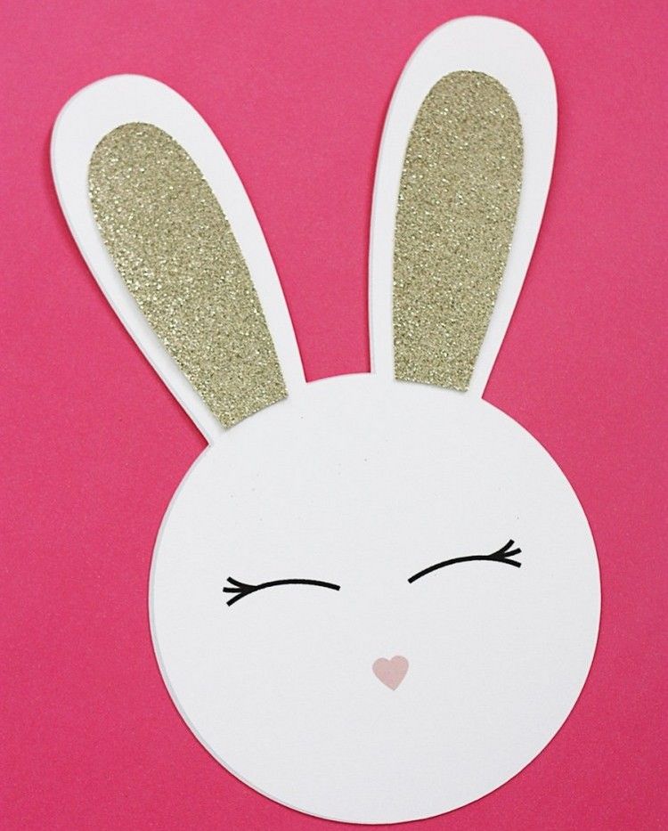 pomysły na rękodzieło wielkanoc po prostu rękodzieło szablon easter bunny
