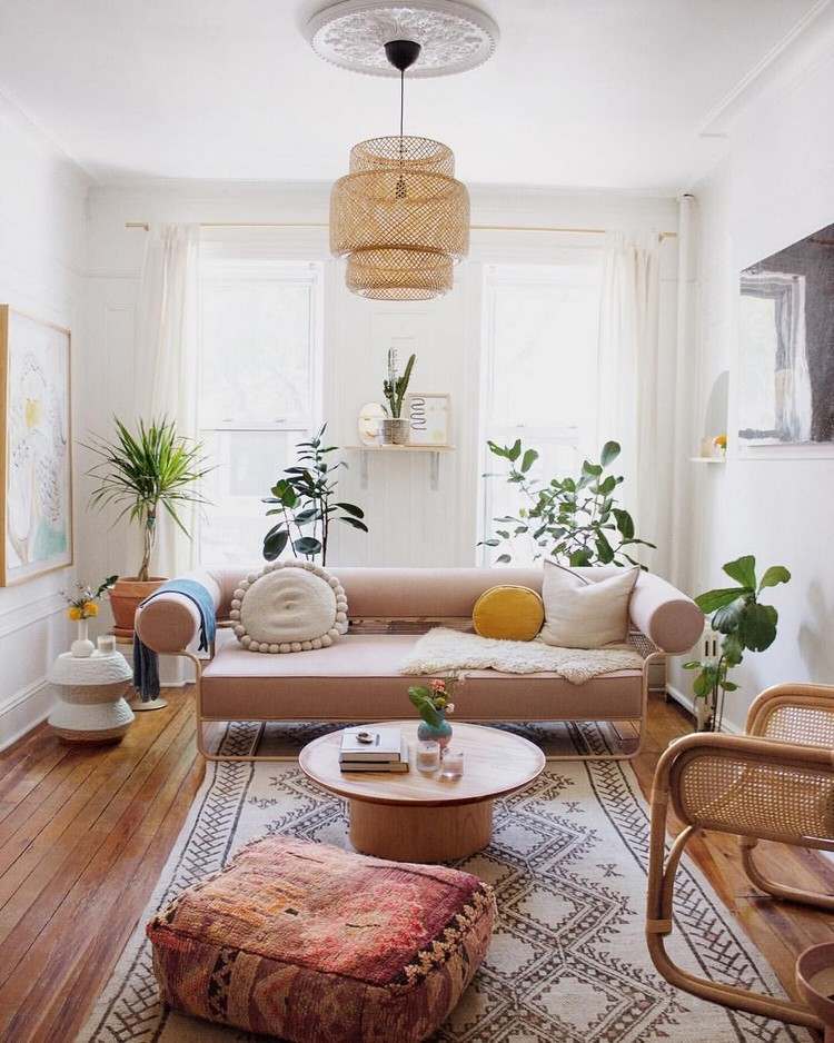Oświetlenie salonu akcesoria domowe trendy wskazówki dotyczące stylu domu boho