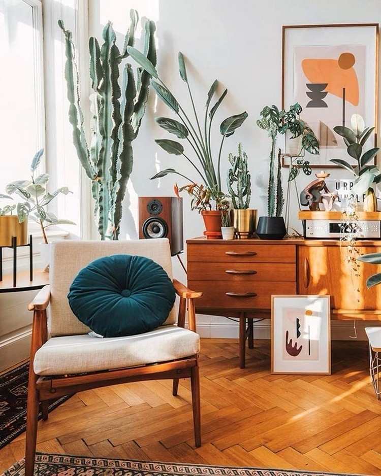 Vintage meble boho pomysły na wystrój salonu wskazówki dotyczące projektowania ścian