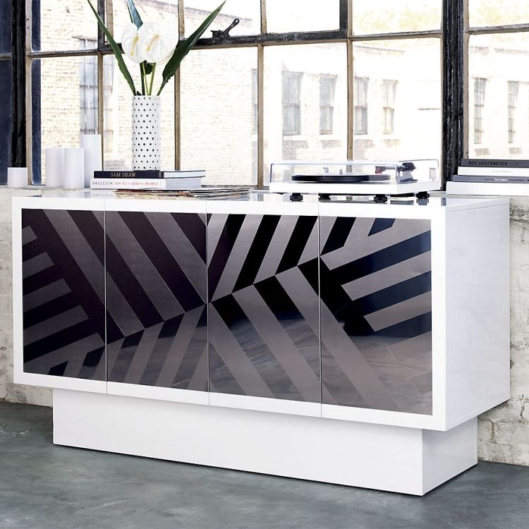 Designerskie meble i dekoracje-wnętrza-projekt-kredens-komoda-lustrzane fronty-lenny-kravitz