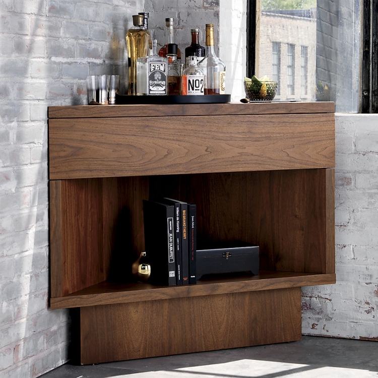 designerskie-meble-dekoracja-wnetrza-projekt-narożny-minibar-drewno-orzech-minimalistyczny
