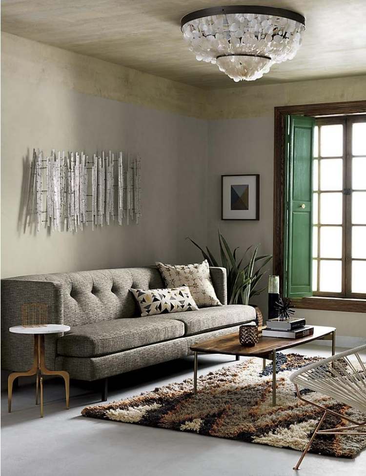 designerskie-meble-dekoracja-projektowanie-wnetrz - salon-dywan-kanapa-bez-zyrandol-neutralne kolory