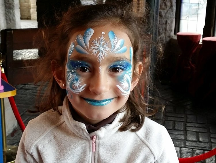 twarz kompletna elsa make up karneva