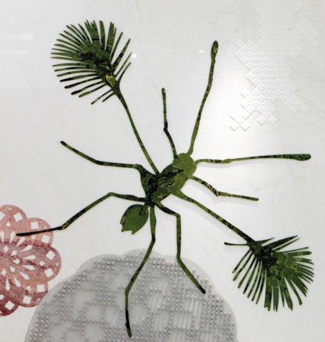 wykładziny podłogowe i okładziny ścienne z owadów Budri wykładziny podłogowe i okładziny ścienne od budri insect green