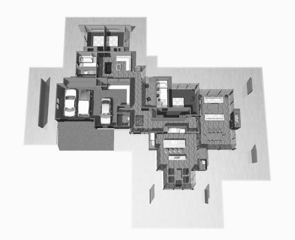 Plan architektoniczny 3D Dileu Residenz
