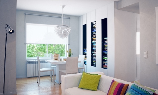 Kolorowy projekt salonu Kolorowy projekt salonu Kolorowe poduszki