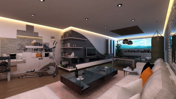ustawić półkę ścienną szafkę pod telewizor Home Fitness