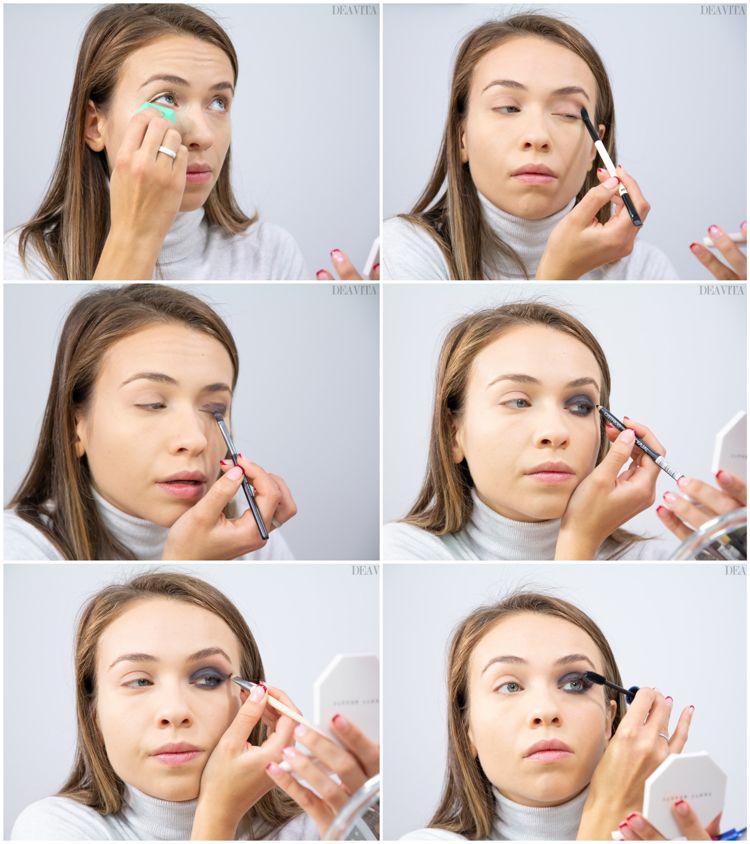 Smokey Eyes makijaż pantomima bez bieli