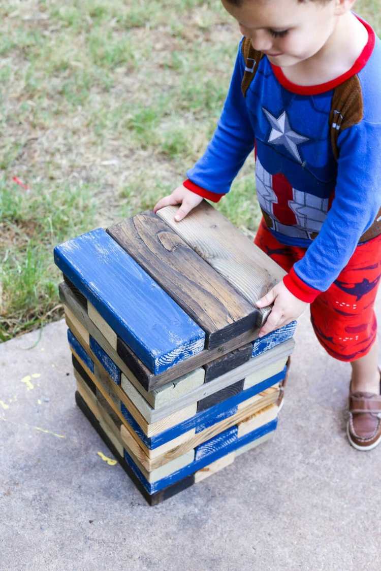 gry na świeżym powietrzu na przyjęcie urodzinowe dla dzieci xxl jenga play garden tower!