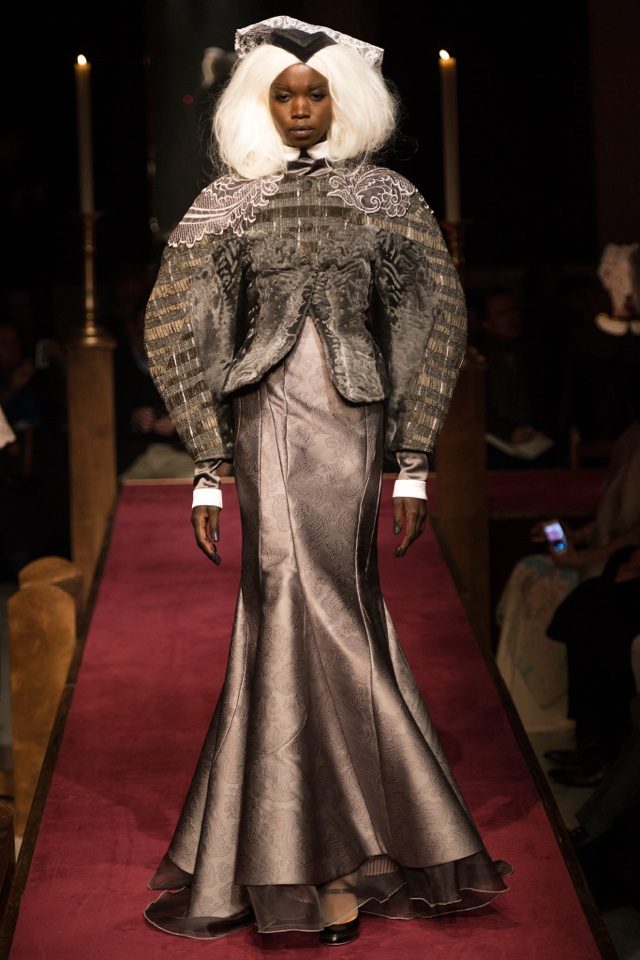 Spódnica z linii syreny od Thom Browne thom-browne-jesień-zima-2014-2015-rock-syrena-line