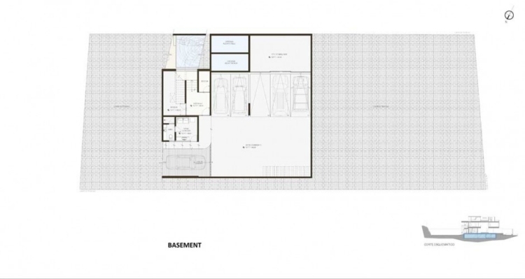Rzut piwnicy domu ML ML-dom-jednorodzinny-Gantous-Arquitectos-keller