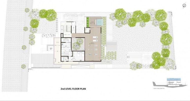Plan piętra domu drugie piętro ML-dom-jednorodzinny-Gantous-Arquitectos-II-piętro