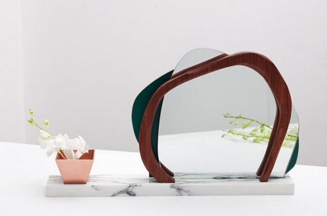 asymetria efekt głębi lustra ikebana-Karen Chekerdjian Na podstawie Ikebana Mirror Depth Effect-Karen Chekerdjian Design Agency