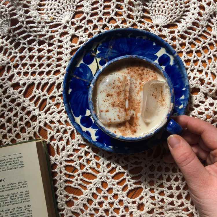 kup grzyby reishi ganoderma lucidum kawa grzyby lecznicze zdrowa kawa mrożona grzyb filiżanka kawy książka