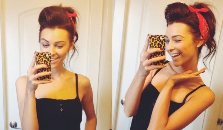 Rockabilly-fryzury-pomysły-kobiety-kobiety-długie włosy